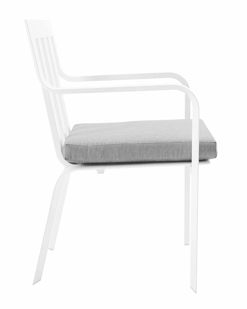 Modway Outdoor Baxley Outdoor Patio Aluminum Armchair Set Of 2 Home Seating - Image 4