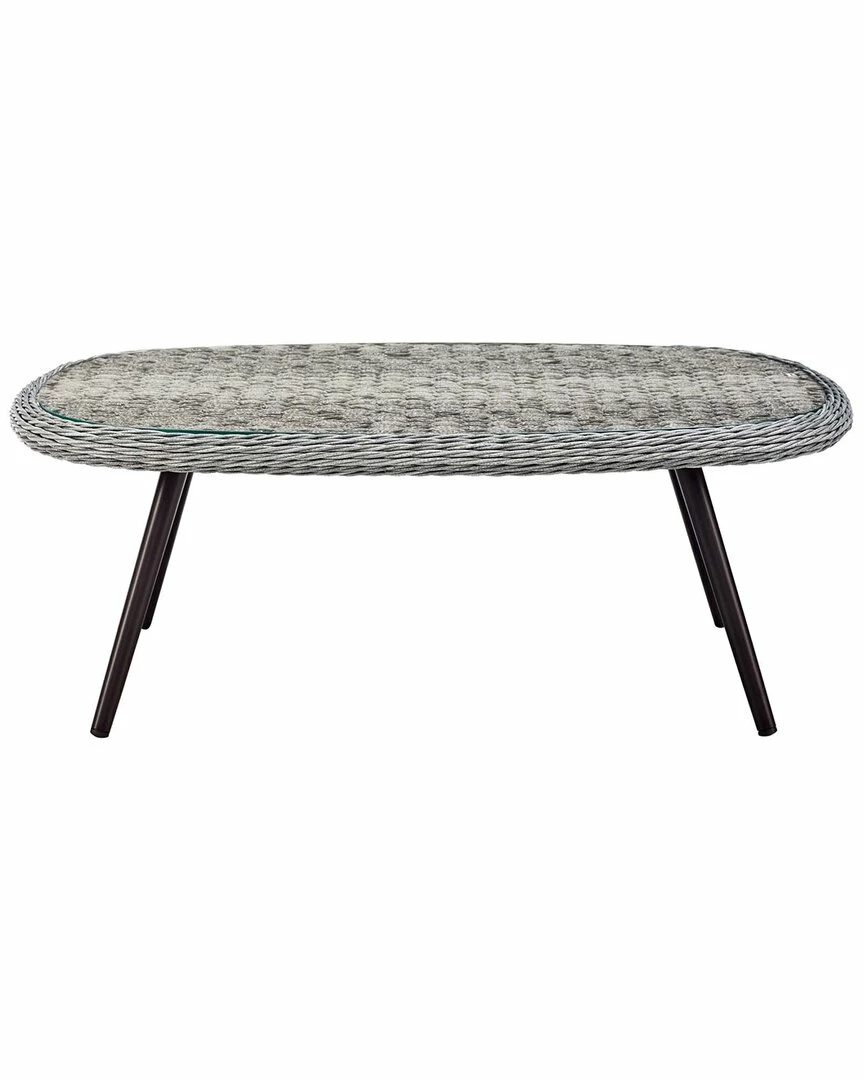 Modway Outdoor Endeavor Outdoor Patio Wicker Rattan Coffee Table Home Outdoor Tables - Image 2