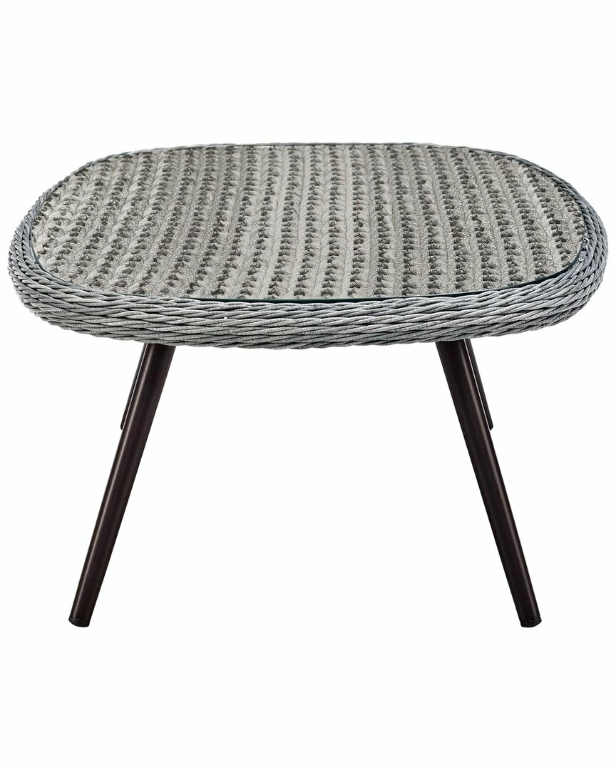 Modway Outdoor Endeavor Outdoor Patio Wicker Rattan Coffee Table Home Outdoor Tables - Image 3