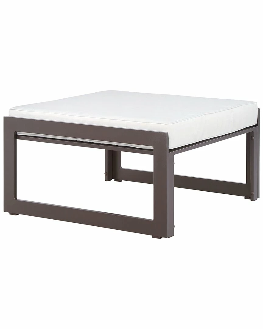 Modway Fortuna Outdoor Patio Aluminum Ottoman Home Seating - Image 2
