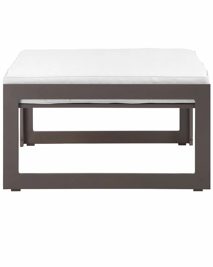 Modway Fortuna Outdoor Patio Aluminum Ottoman Home Seating - Image 3