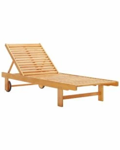 Modway Outdoor Hatteras Outdoor Patio Eucalyptus Wood Chaise Lounge Chair Home Seating
