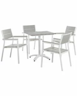 Modway Outdoor Maine 5pc Outdoor Patio Dining Set Home Dining Sets