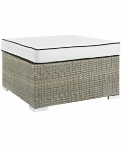 Modway Outdoor Repose Outdoor Patio Wicker Rattan Ottoman Home Seating