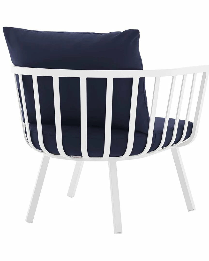 Modway Outdoor Riverside Outdoor Patio Aluminum Armchair Home Seating - Image 4