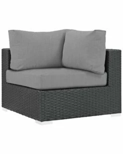Modway Outdoor Sojourn Outdoor Patio Sunbrella Corner Home Seating