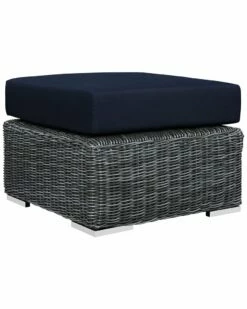 Modway Outdoor Summon Outdoor Patio Sunbrella Ottoman Home Seating
