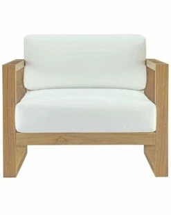 Modway Upland Outdoor Patio Teak Wood Armchair Home Seating