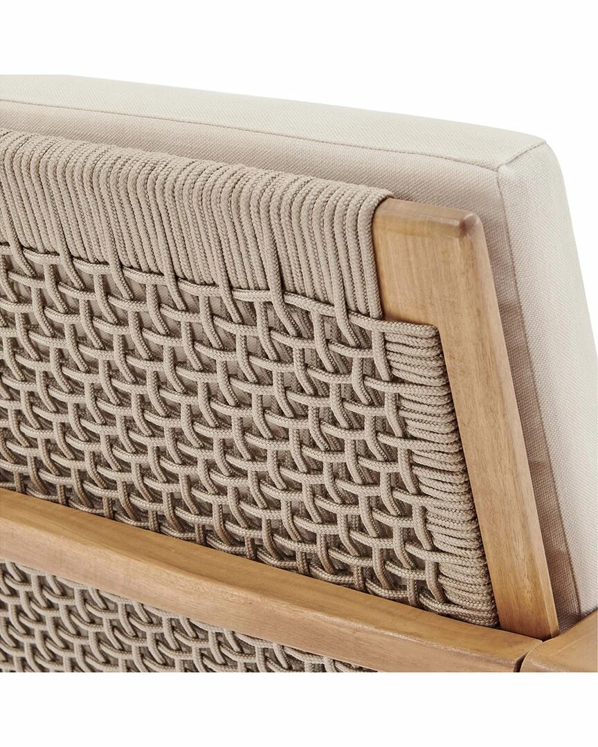 Modway Outdoor Vero Outdoor Patio Ash Wood Armchair Set Of 2 Home Seating - Image 5