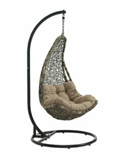 Modway Outdoor Abate Outdoor Patio Swing Chair With Stand Home Seating